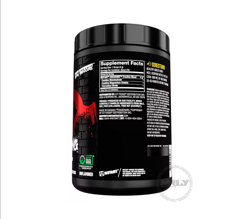 CREAKONG CREATINA MUTANT 1 KG SIN SABOR - Suplementos MRLY