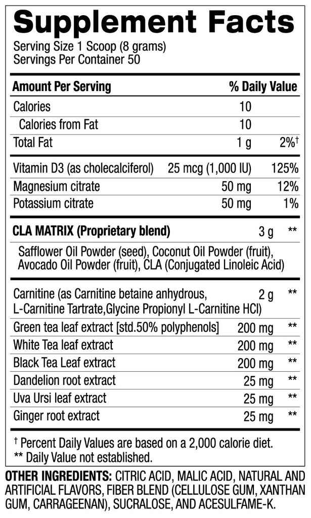 CLA + CARNITINE BPI | 300 gr - Suplementos MRLY