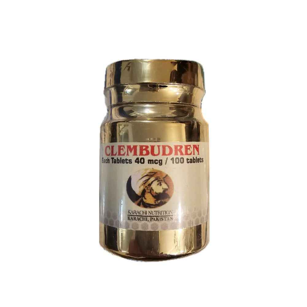 Clembudren (clembuterol) 40mcg 100 tabs Karachi Labs - Suplementos MRLY