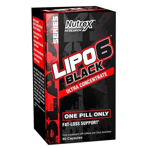 LIPO 6 BLACK cápsulas | 60 cápsulas para energía y pérdida de peso