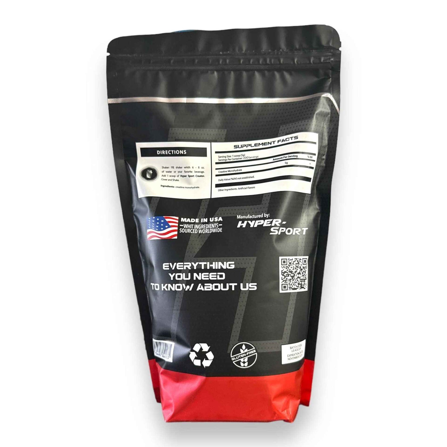 Creator (creatina) 1kg Hyper Sport sabor Sandia - Suplementos MRLY