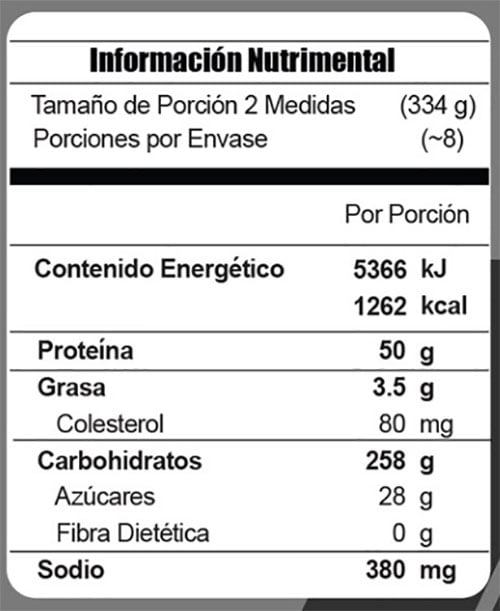 GANADOR META MASS | 12 lbs (6 kg) - Distribuidora FIT de México