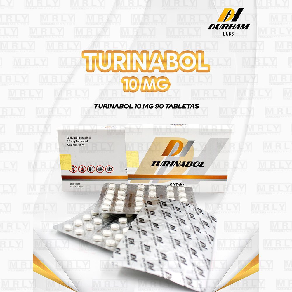 Turinabol 10mg 90 tabs Durham Labs - Suplementos MRLY