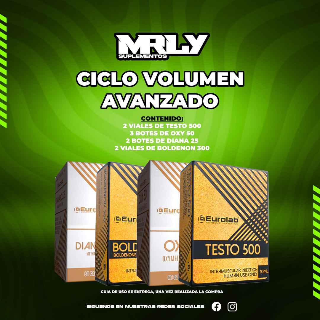 Ciclo Volumen Avanzado EUROLAB (9 sustancias) - Suplementos MRLY