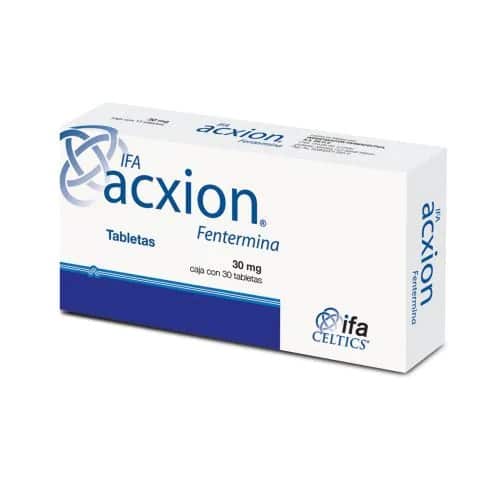 Acxion Fentermina 30 mg.