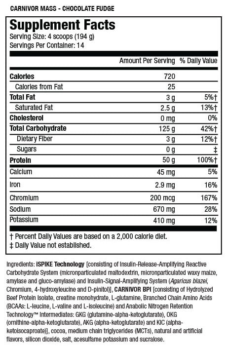 GANADOR CARNIVOR MASS | 5.99 lbs (50 servicios)