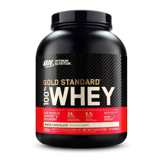 GOLD STANDARD 100% WHEY | 5 LBS (73 servicios) - Suplementos MRLY