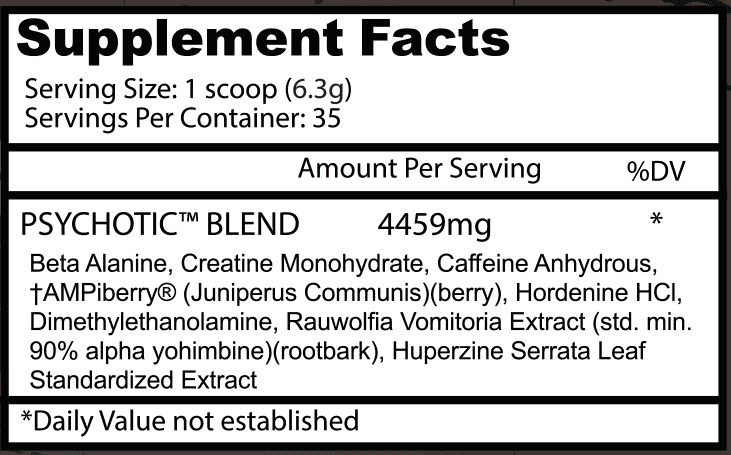 PSYCHOTIC ROJO | 35 servicios - Distribuidora FIT de México