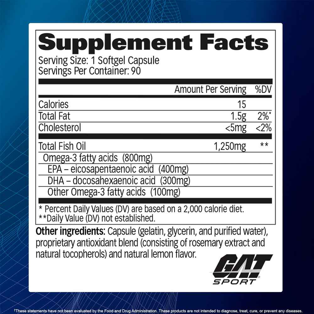 OMEGA-3 GAT SPORT 90 CAPS - Suplementos MRLY