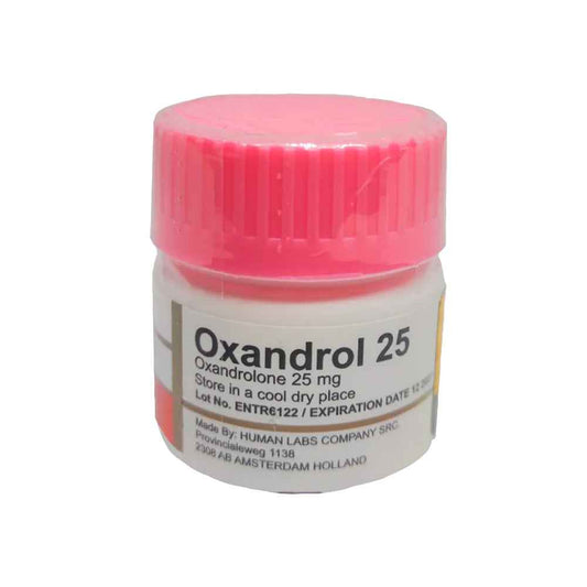Oxandrol 25 (oxandrolona) 50 tabs Human Labs - Suplementos MRLY