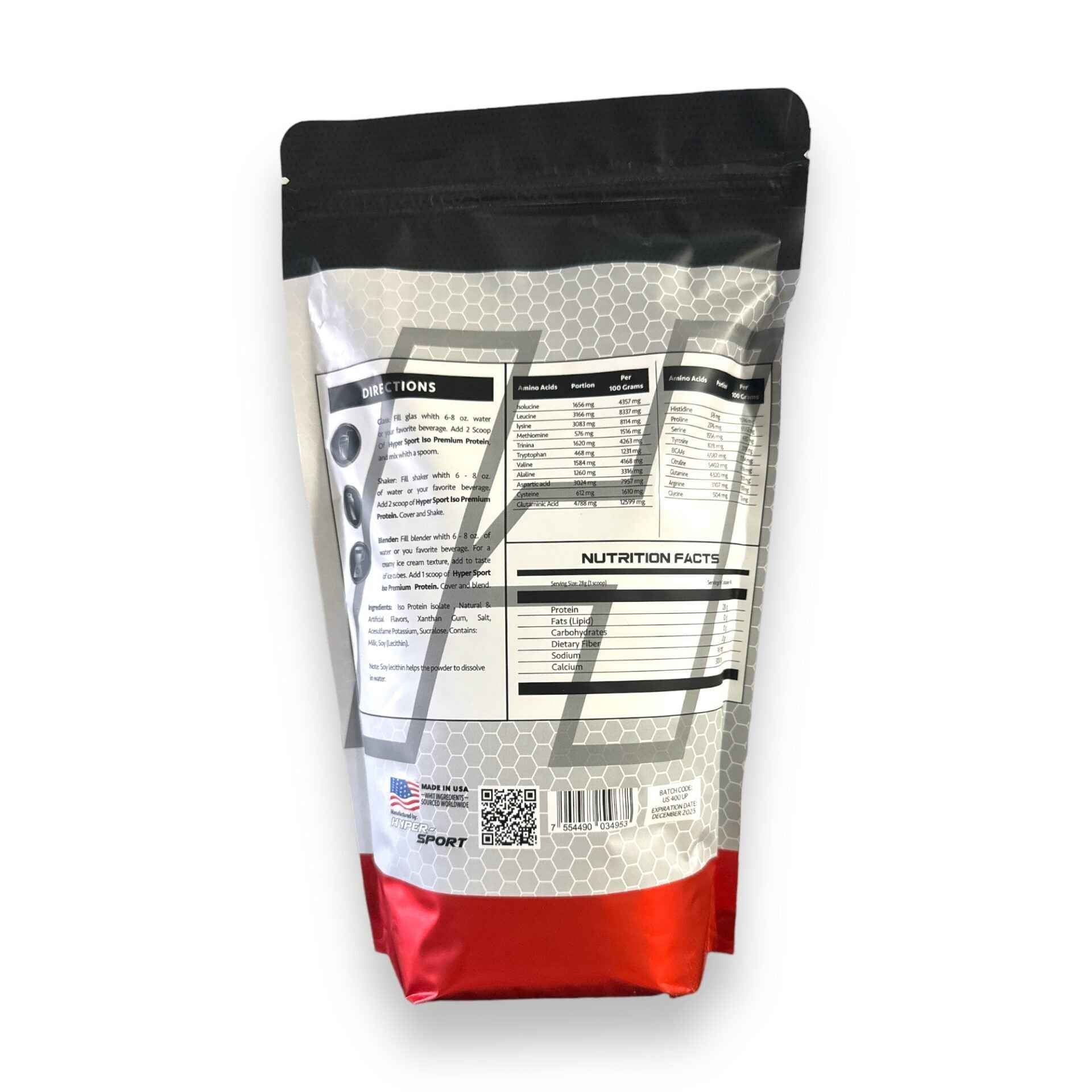 Proteina Iso Premium Hyper Sport 1 kg 40 servicios