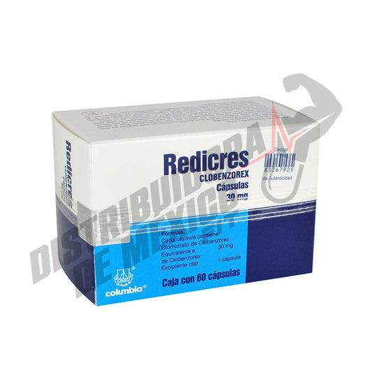 Redicres (Clobenzorex) 30mg 60 Caps Columbia - Suplementos MRLY