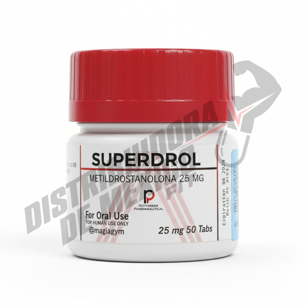 Superdrol Metildrostalona 25mg - 30 Tabletas de Rotterdam Pharmaceutical - Distribuidora FIT de México