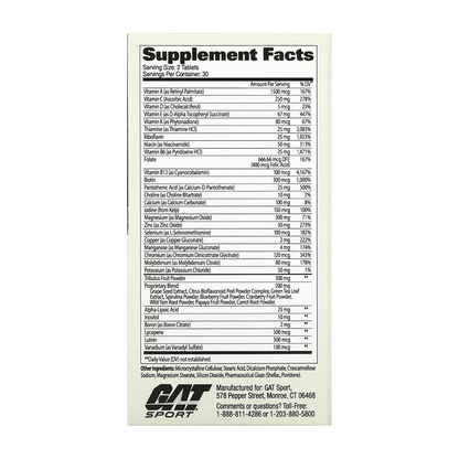MENS MULTI+TEST GAT 60tabs - Suplementos MRLY
