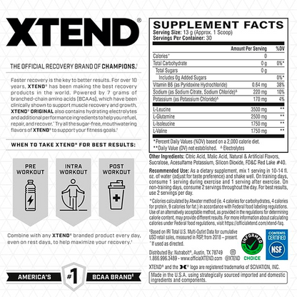 XTEND BCAA | ZERO SUGAR | 30 serv