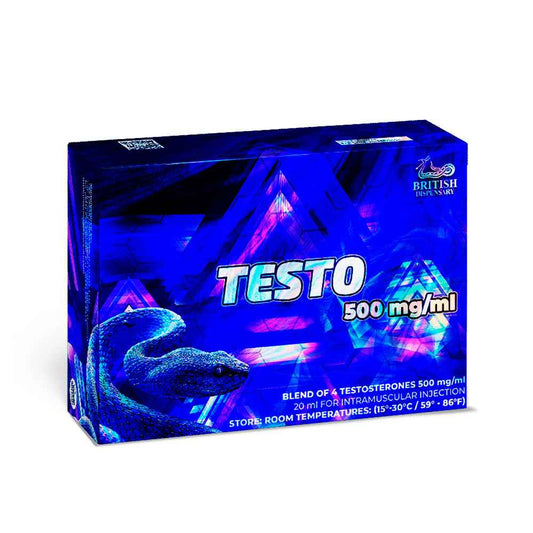 Testo 500mg/ml British Dispensary - Suplementos MRLY