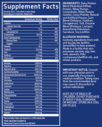USN WHEY PROTEIN | 5 LBS | CHOCOLATE